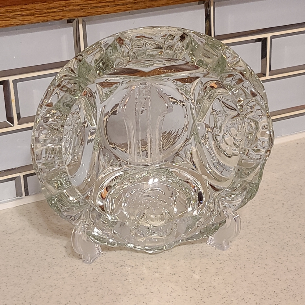 Large heavy candy dish or can be ashtray